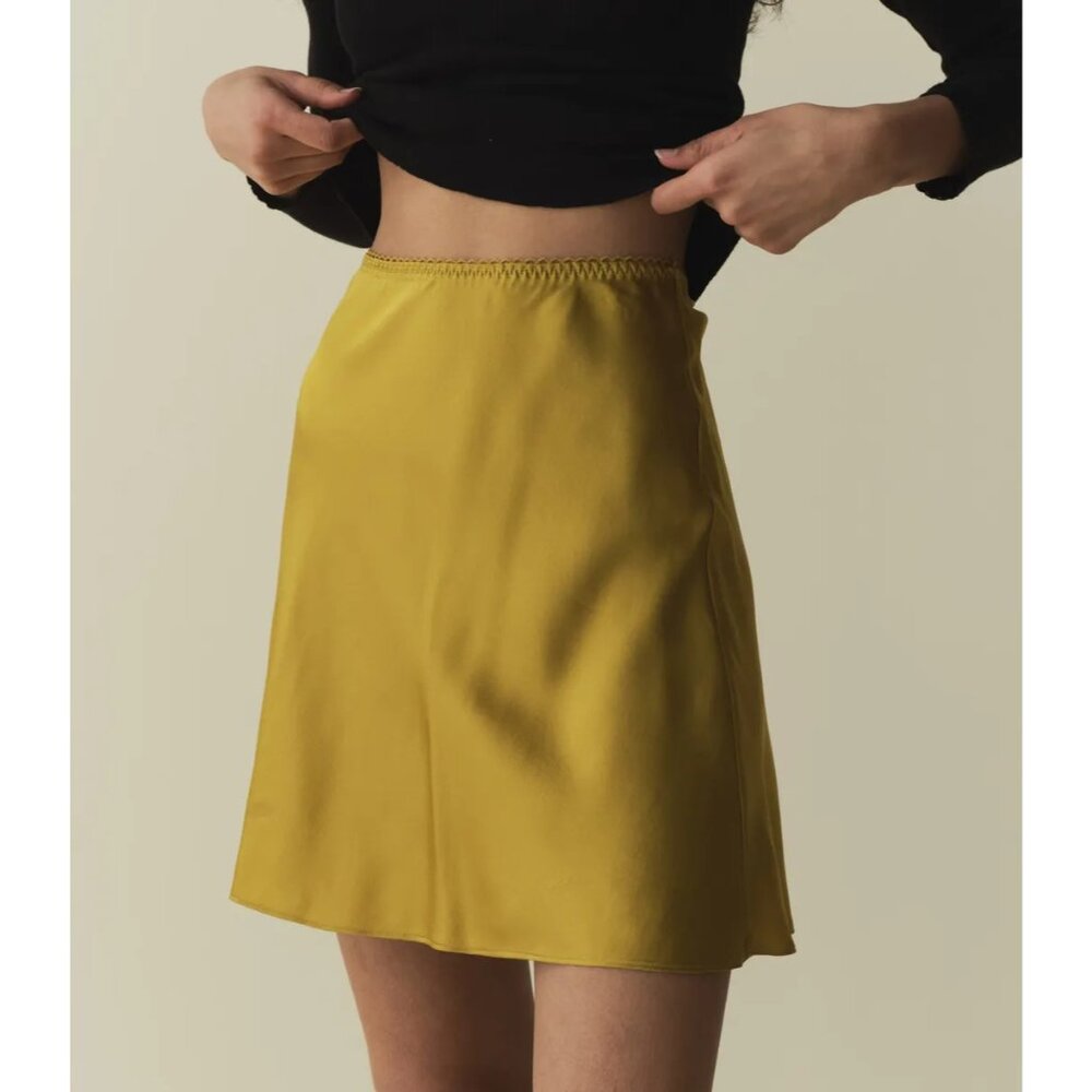 DOÊN Giulietta Silk Skirt in Palmetto - Size M - NWOT